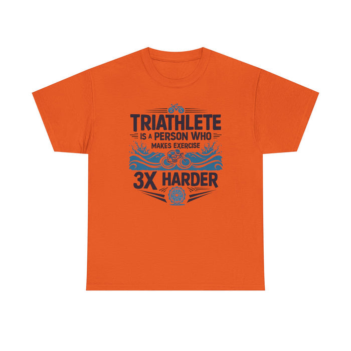 Unisex Funny Triathlon Tee - T-Shirt - size chart