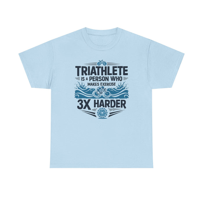 Unisex Funny Triathlon Tee - T-Shirt - size chart