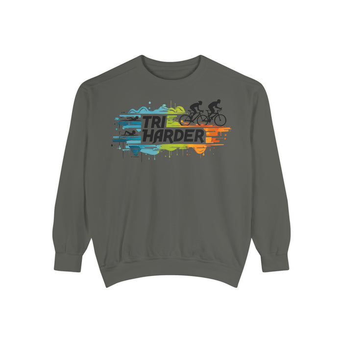 Unisex Garment-Dyed Sweatshirt for Active Lifestyle - lifestyle view