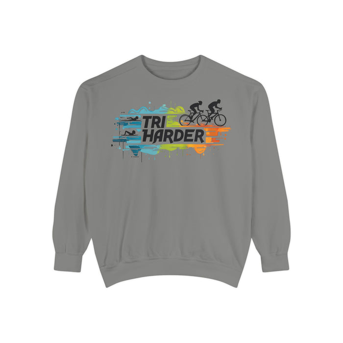 Unisex Garment-Dyed Sweatshirt for Active Lifestyle - size chart