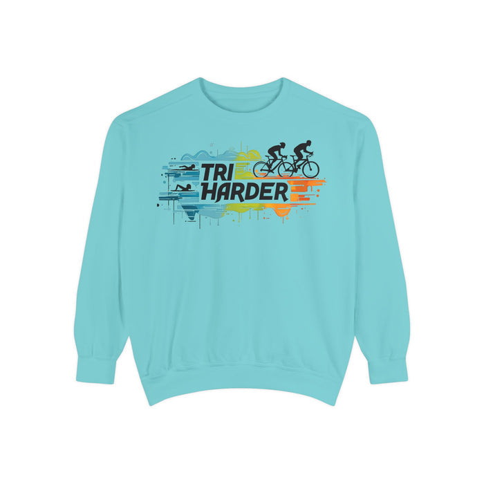 Unisex Garment-Dyed Sweatshirt for Active Lifestyle - size chart