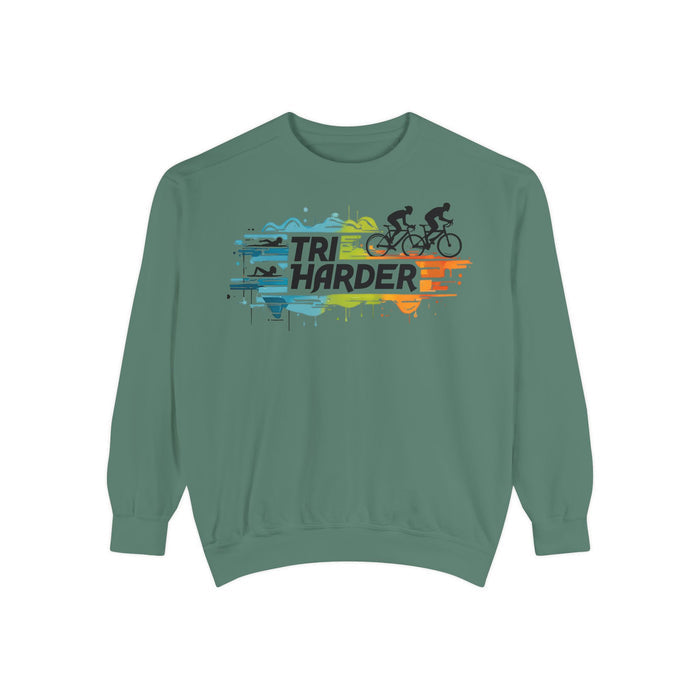 Unisex Garment-Dyed Sweatshirt for Active Lifestyle - size chart