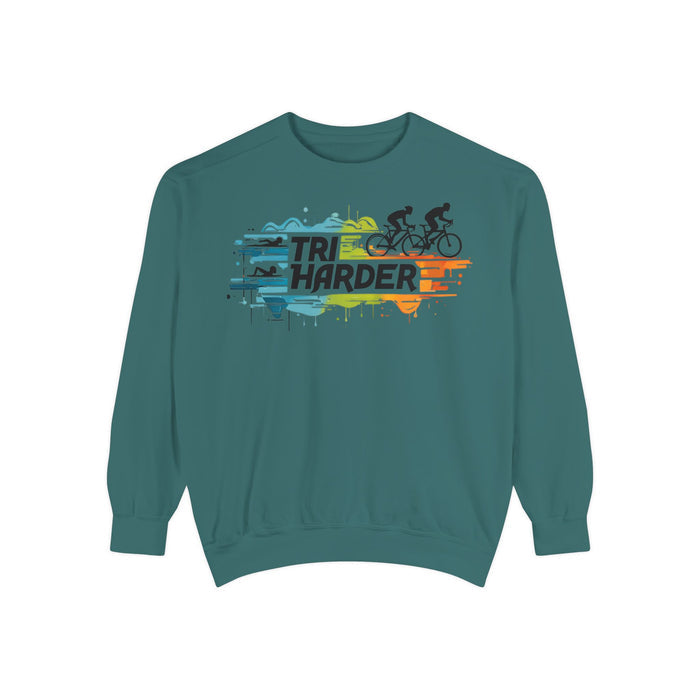 Unisex Garment-Dyed Sweatshirt for Active Lifestyle - size chart
