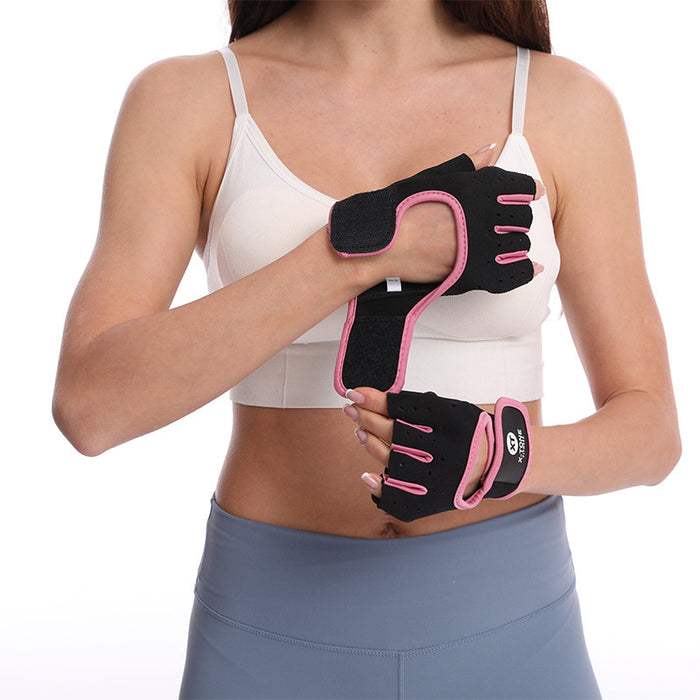 Unisex Half-Finger Cycling Gloves for Triathlon - Accessories - lifestyle view