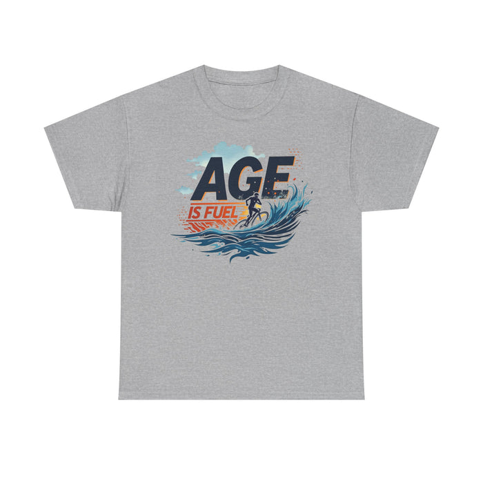 Unisex Heavy Cotton Tee for Active Agers - T-Shirt - detail view