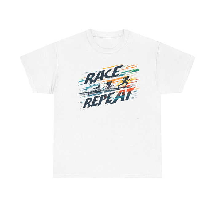 Unisex Heavy Cotton Triathlon Lifestyle Tee - T-Shirt