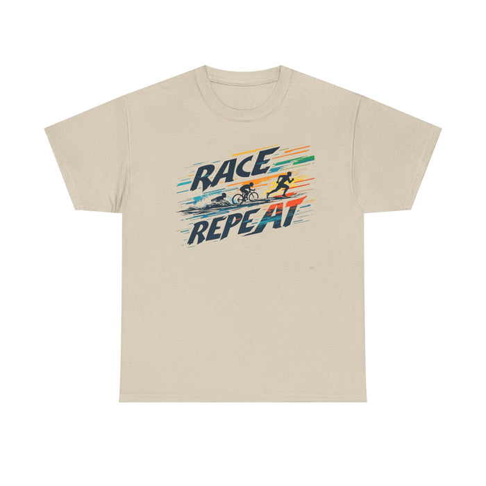 Unisex Heavy Cotton Triathlon Lifestyle Tee - T-Shirt - alternate view
