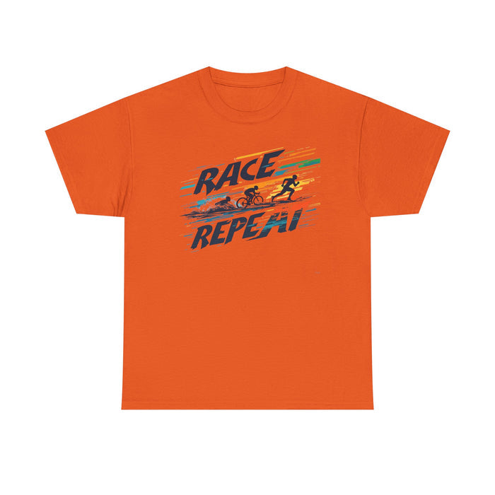 Unisex Heavy Cotton Triathlon Lifestyle Tee - T-Shirt - size chart