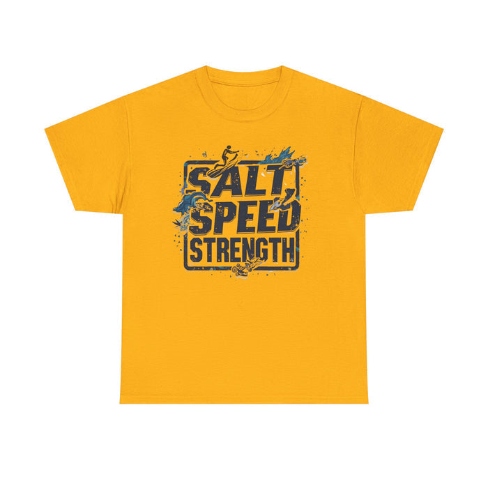 Unisex Heavy Cotton Triathlon Tee by TriSpirit - T-Shirt - lifestyle view
