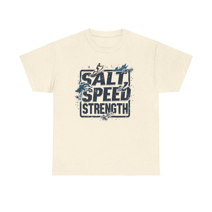 Unisex Heavy Cotton Triathlon Tee by TriSpirit - T-Shirt - size chart