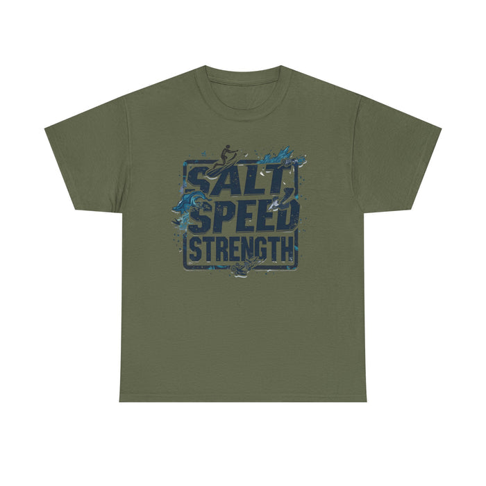 Unisex Heavy Cotton Triathlon Tee by TriSpirit - T-Shirt - size chart