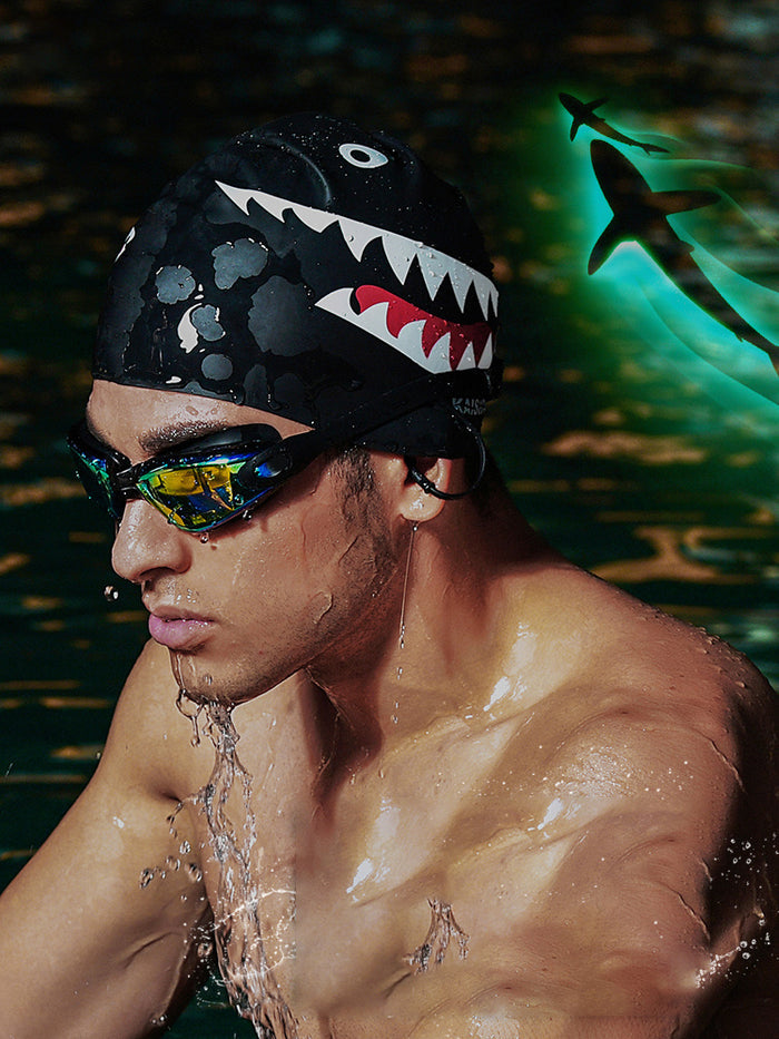 Unisex Large Silicone Swimming Cap for Triathletes - Hats for triathlon