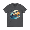 Unisex Short Sleeve V-Neck Triathlon Tee - size chart