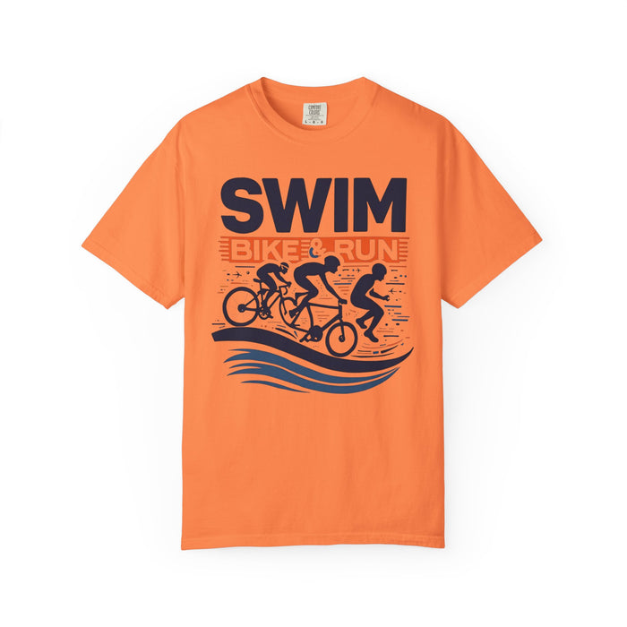 Unisex Swim Bike Run T-Shirt - alternate view