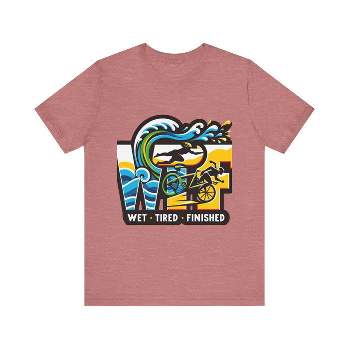 Unisex Triathlete Cotton Jersey Tee - T-Shirt - alternate view for triathlon