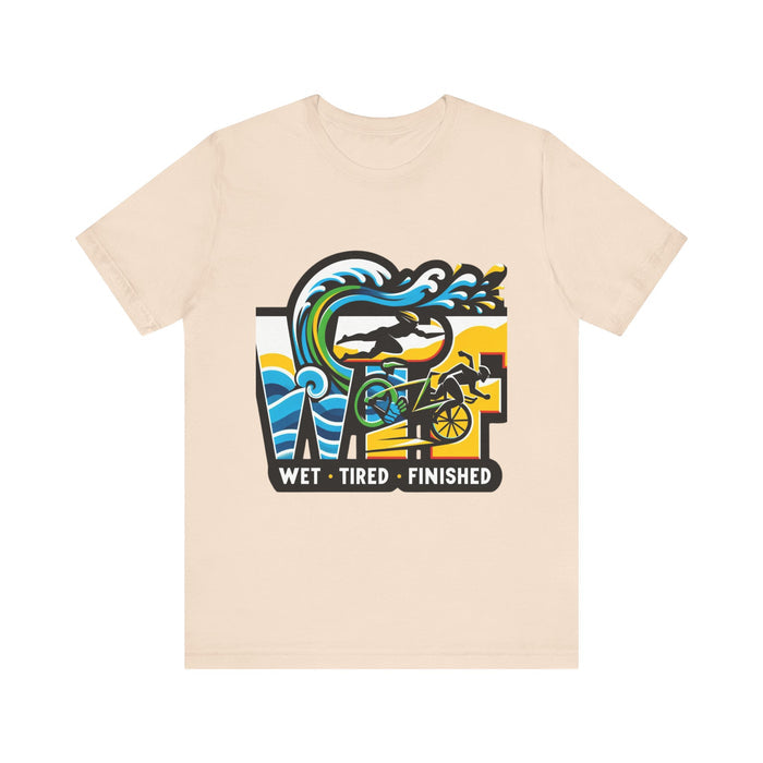 Unisex Triathlete Cotton Jersey Tee - T-Shirt - lifestyle view for triathlon