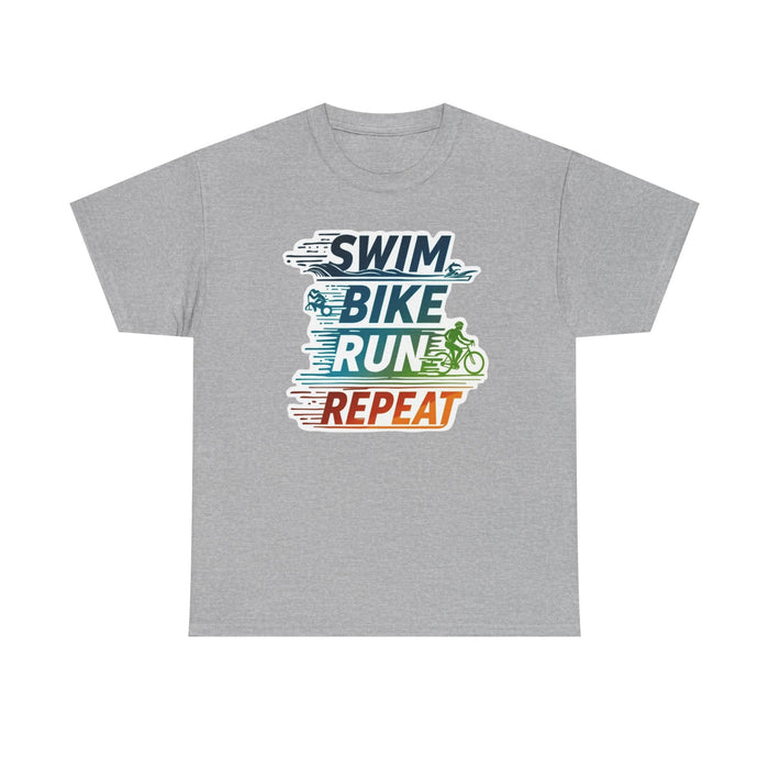 Unisex Triathlon Cotton Tee - T-Shirt - detail view