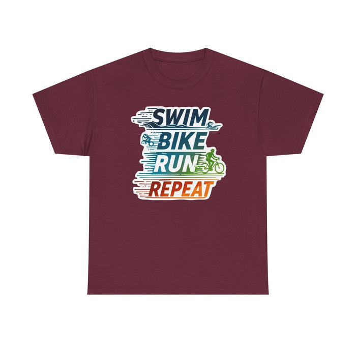 Unisex Triathlon Cotton Tee - T-Shirt - lifestyle view