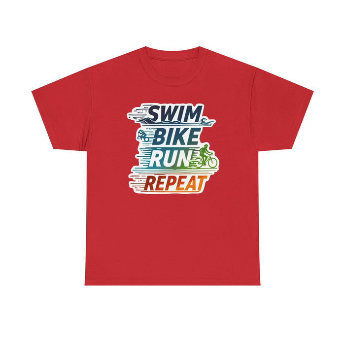 Unisex Triathlon Cotton Tee - T-Shirt - size chart