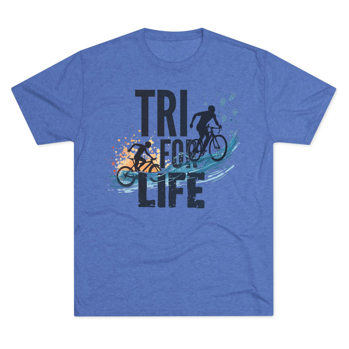 Unisex Triathlon Crew Tee - T-Shirt - detail view