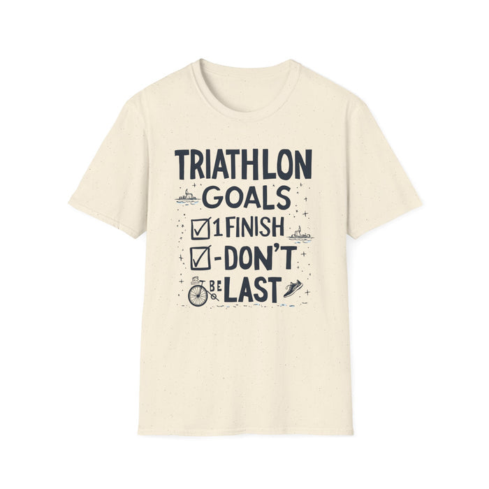 Unisex Triathlon Motivational T-Shirt - detail view