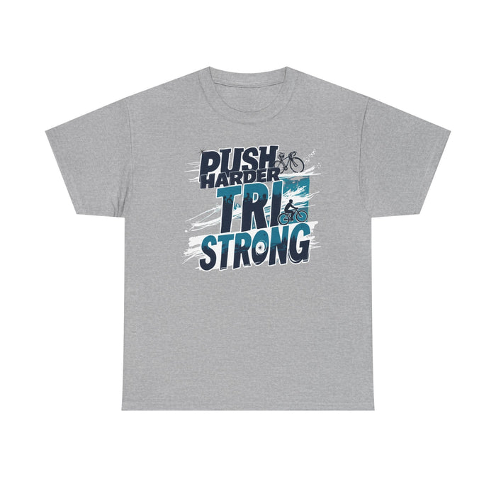 Unisex Triathlon Motivational T-Shirt - lifestyle view