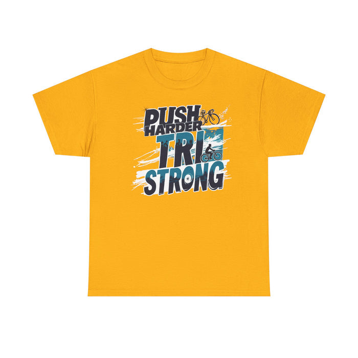 Unisex Triathlon Motivational T-Shirt - size chart
