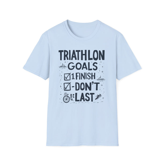 Unisex Triathlon Motivational T-Shirt - size chart