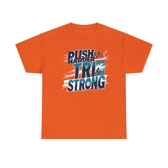 Unisex Triathlon Motivational T-Shirt - size chart