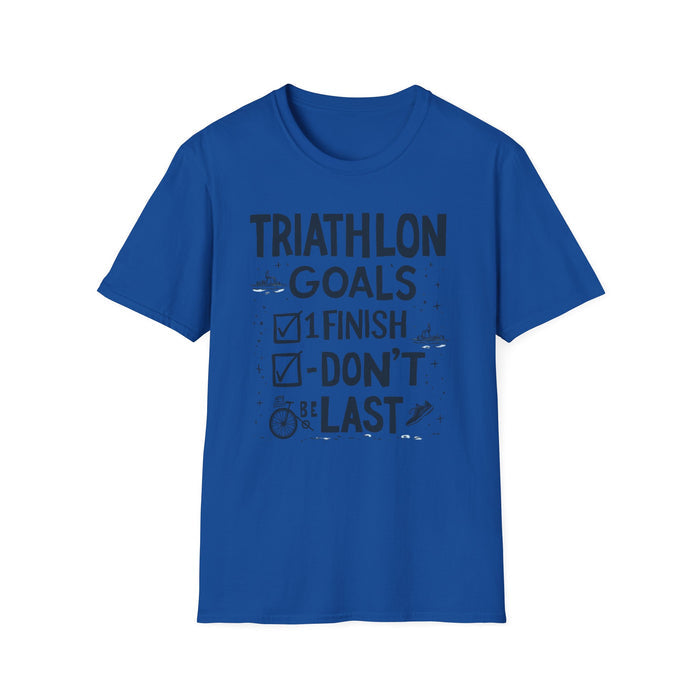 Unisex Triathlon Motivational T-Shirt - size chart