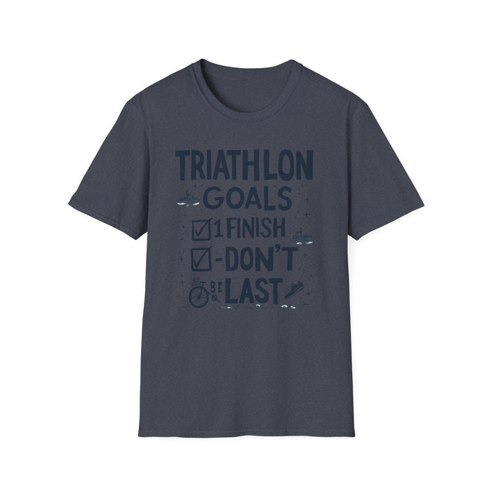 Unisex Triathlon Motivational T-Shirt - size chart