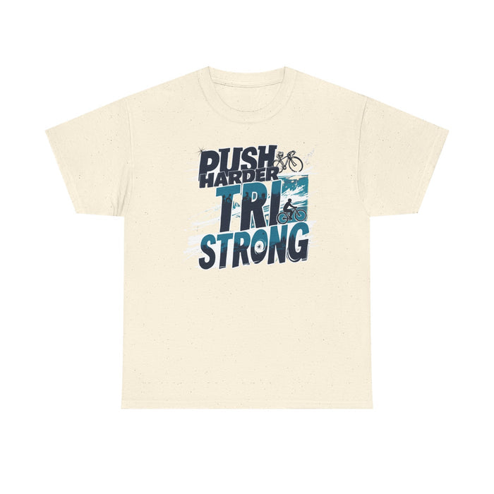 Unisex Triathlon Motivational T-Shirt - size chart