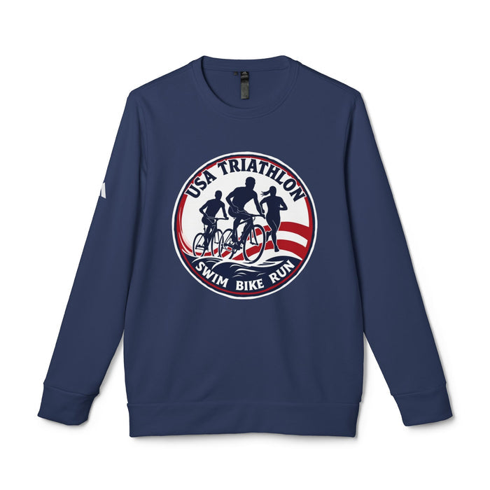 Unisex Triathlon Sweatshirt with USA Design - detail view
