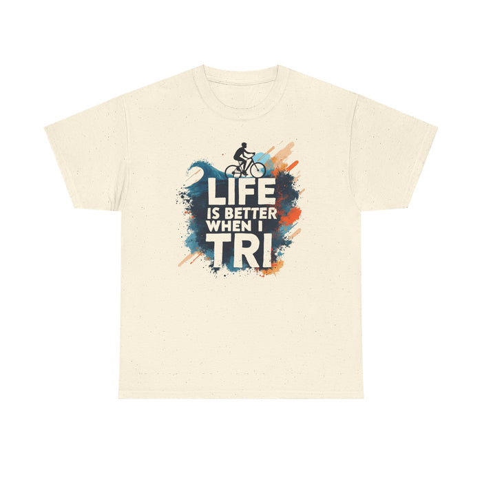 Unisex Triathlon T-Shirt by Gildan 5000 - size chart