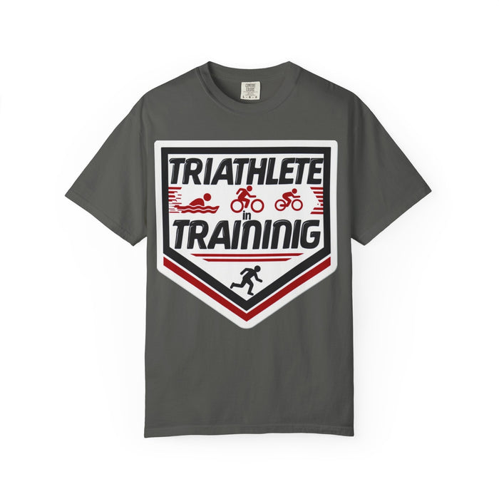 Unisex Triathlon Training T-Shirt 100% Cotton - alternate view