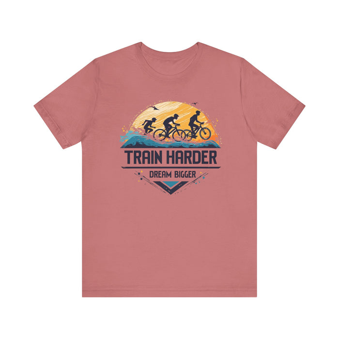 Unisex Triathlon Training Tee by Bella+Canvas - T-Shirt - detail view
