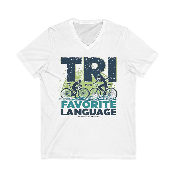 Unisex Triathlon V-Neck Tee