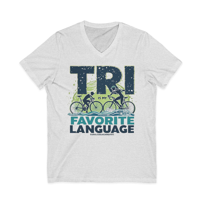 Unisex Triathlon V-Neck Tee - alternate view