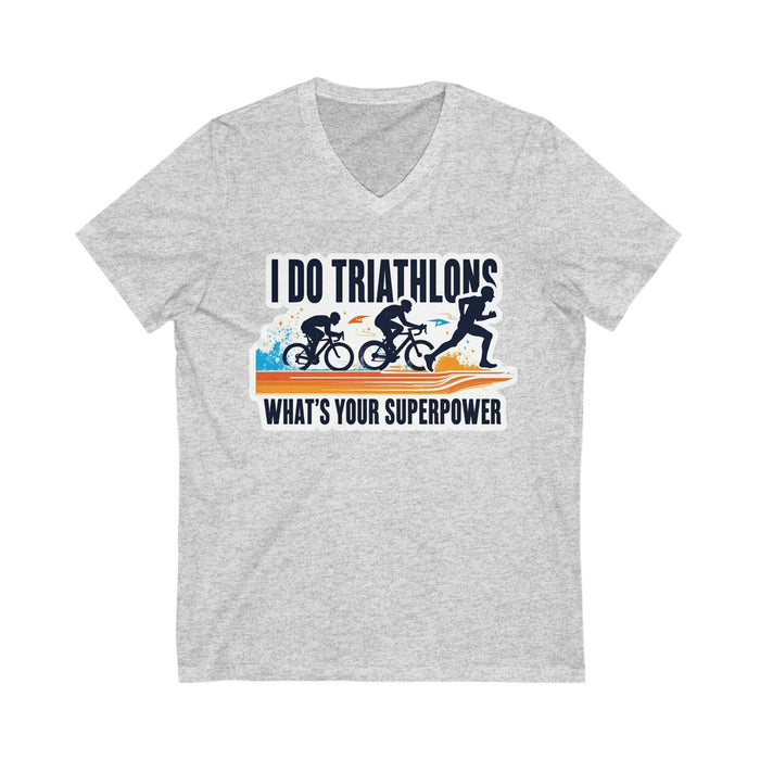 Unisex V-Neck Triathlon Training Tee - alternate view