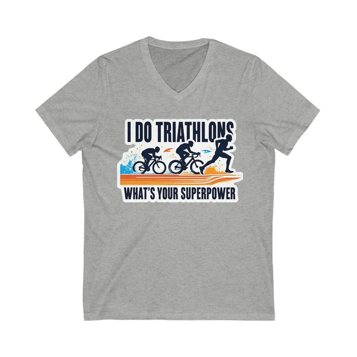 Unisex V-Neck Triathlon Training Tee - size chart