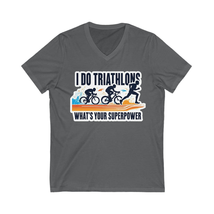 Unisex V-Neck Triathlon Training Tee - size chart