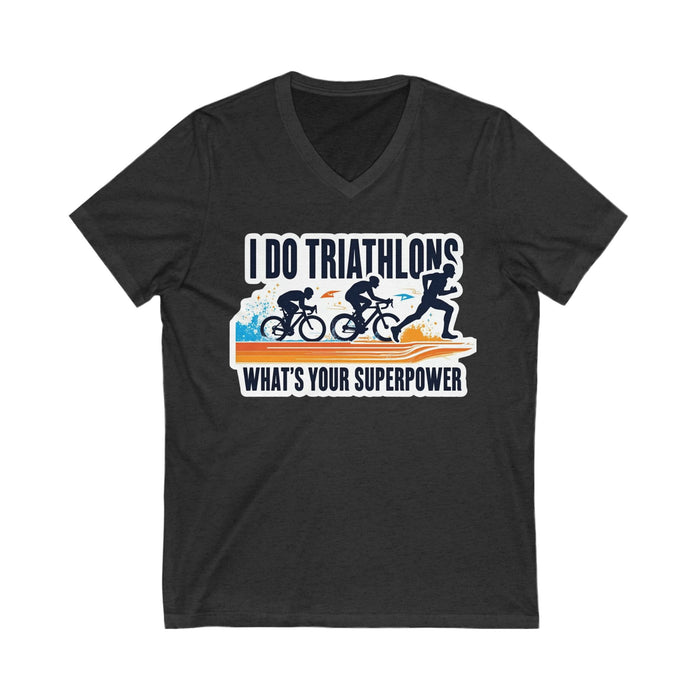 Unisex V-Neck Triathlon Training Tee - size chart