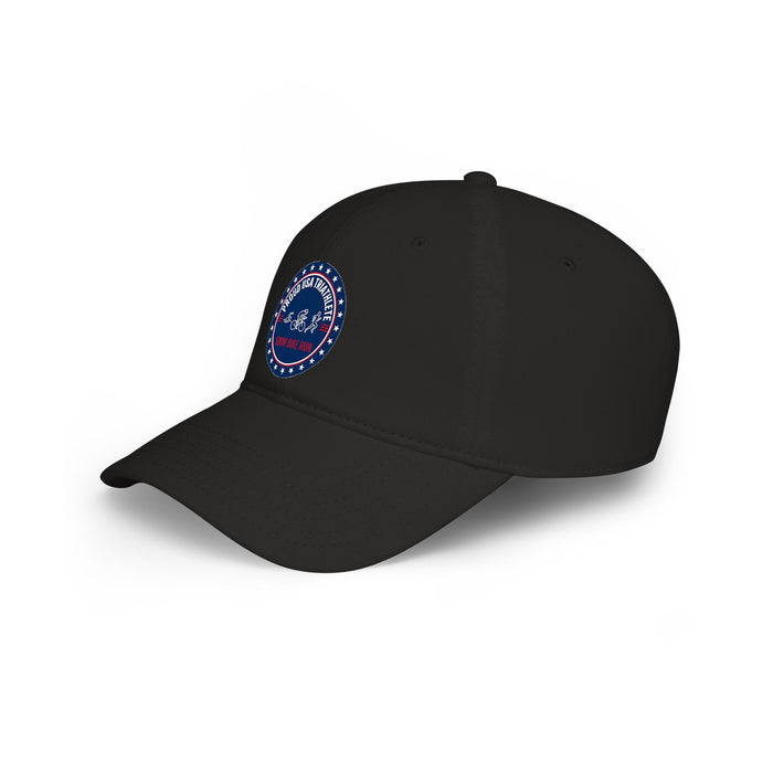 USA Triathlete Baseball Cap - Low-Profile Swim-Bike-Run Design (Proud Edition), Adjustable Lightweight Moisture-Wicking