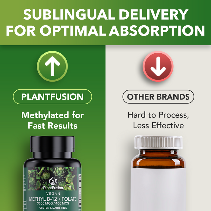 Vegan Methyl B-12 + Folate