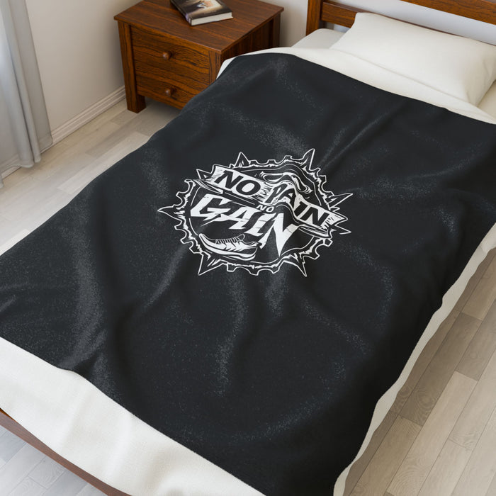 Velveteen Plush Blanket 50 x 60 In - All Over Prints - detail view