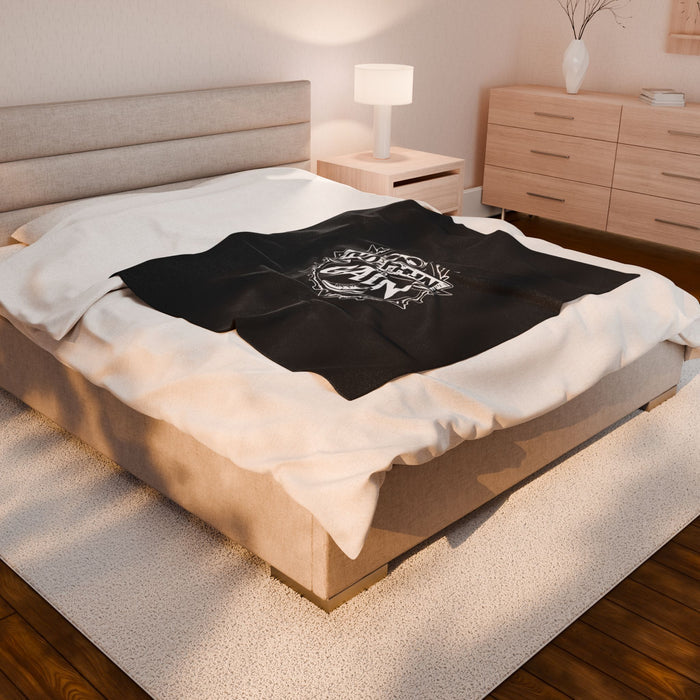 Velveteen Plush Blanket 50 x 60 In - All Over Prints - lifestyle view