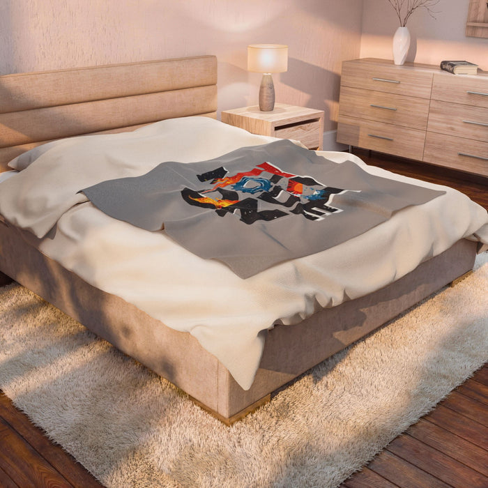 Velveteen Plush Blanket (50 x 60 in) - All Over Prints - lifestyle view