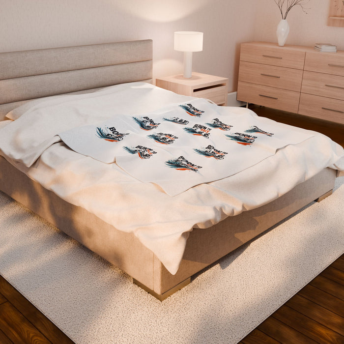 Velveteen Plush Triathlon Recovery Blanket 50x60 - All Over Prints - lifestyle view