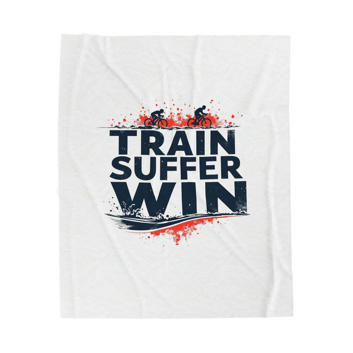 Velveteen Triathlon Cycling Recovery Blanket - All Over Prints