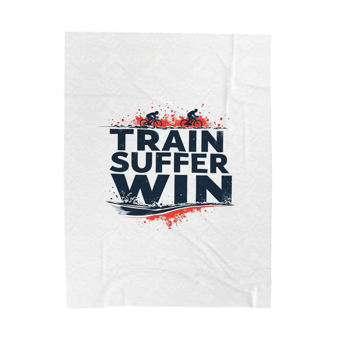 Velveteen Triathlon Cycling Recovery Blanket - All Over Prints - alternate view